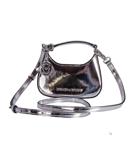Shop EMPORIO ARMANI  Borsina: Emporio Armani shoulder bag.
Snap button closure.
Handle.
Adjustable, removable shoulder strap.
Dimensions: 15x10x3.5cm.
Composition: 100% Polyester.
Made in China.. Y3H325 YWF1X -80270
